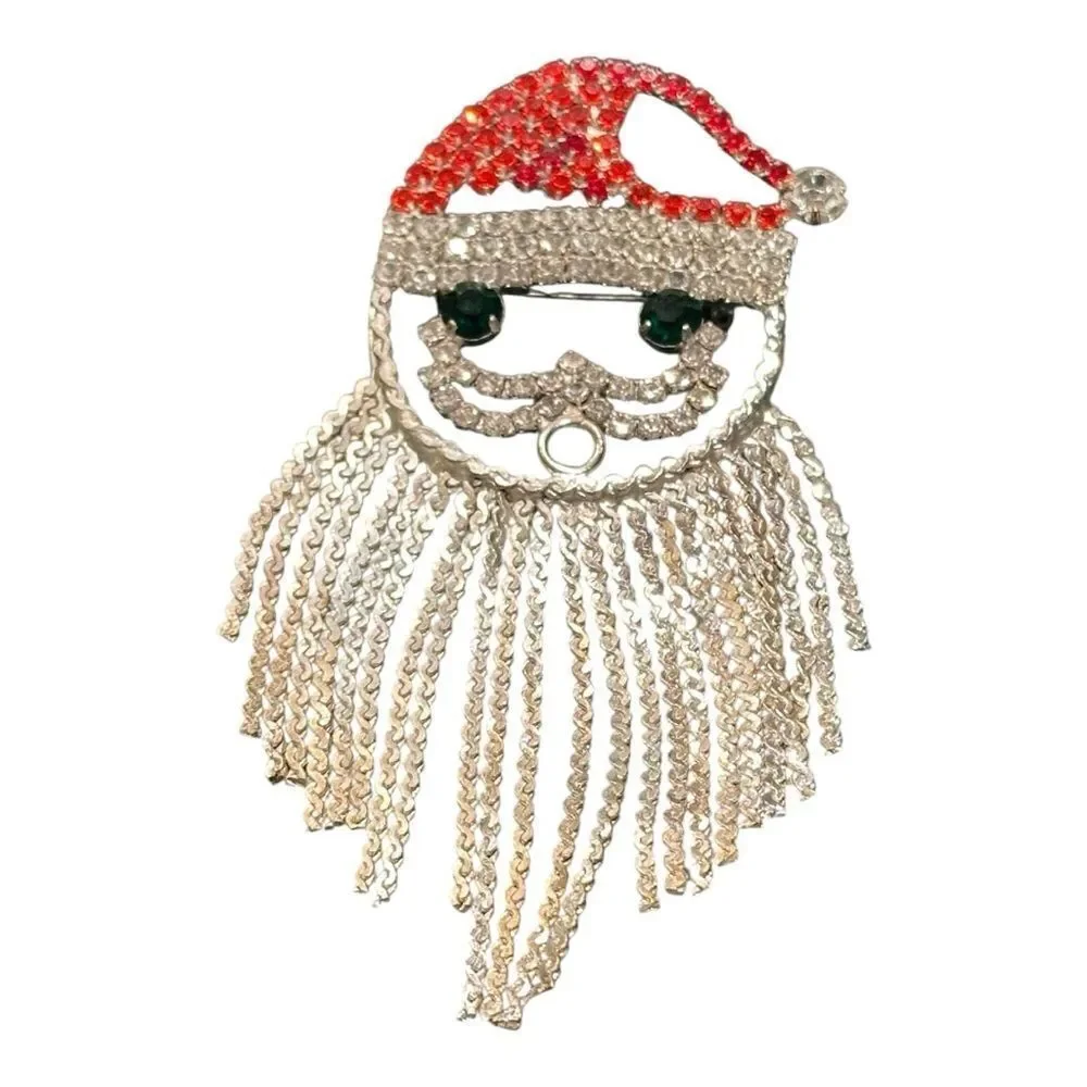 Brooch Festive Santa Face Brooch